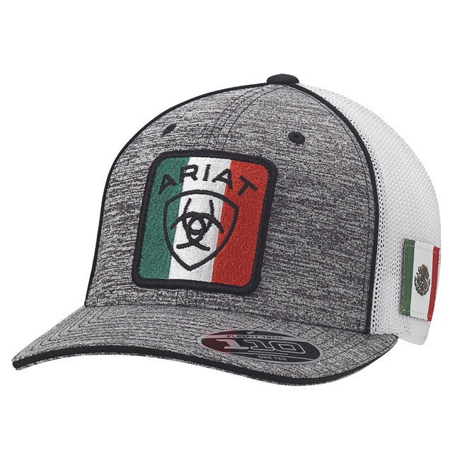 GORRA ARIAT MEXICAN FLAG LOGO GREY A300015106