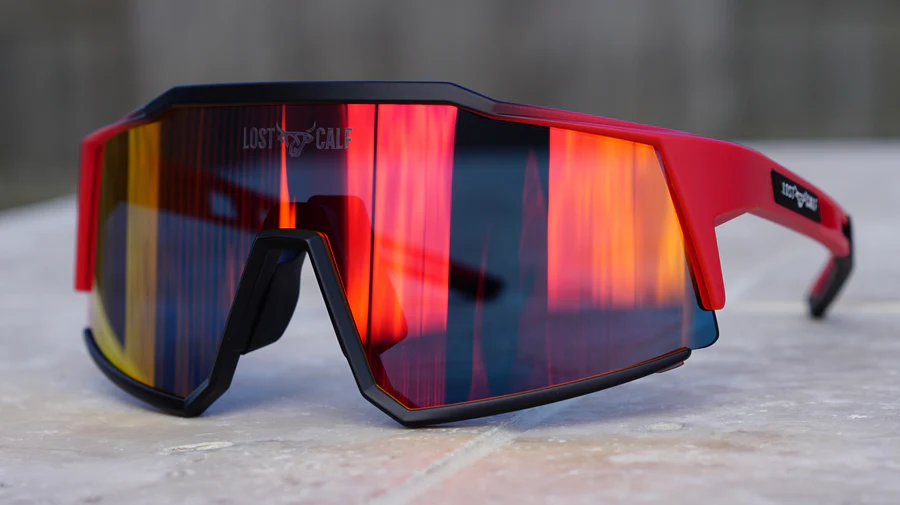 LENTES LOST CALF RAPTOR RED /BLACK/RED