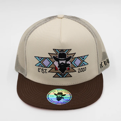 GORRA DE RANCHO Tribal Cross Cowboy Hat (Khaki)