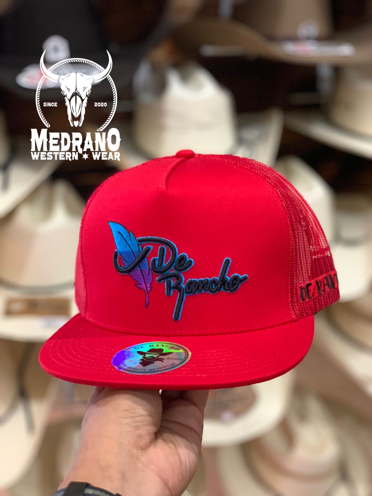 GORRA DE RANCHO Feather Red