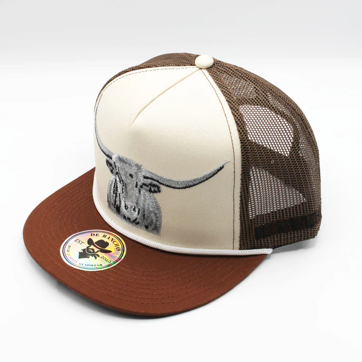 GORRA DE RANCHO Brown Longhorn