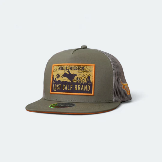 GORRA LOST CALF Bullrider Tan Flat