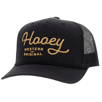 GORRA HOOEY "og" black w/gold stitching hat