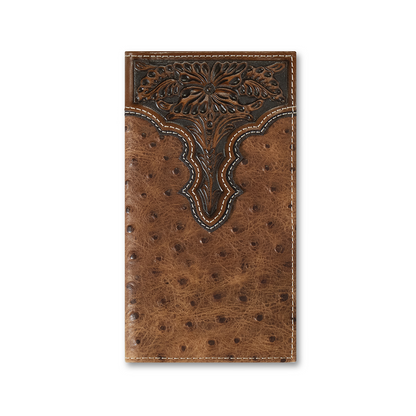 CARTERA ARIAT RODEO OSTRICH PRINT FLORAL A3553102