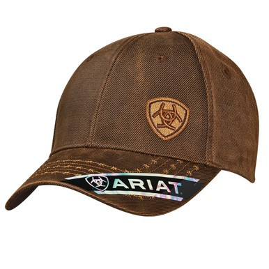 GORRA ARIAT BROWN OILSKIN CAP BARBED WIRE 1518002