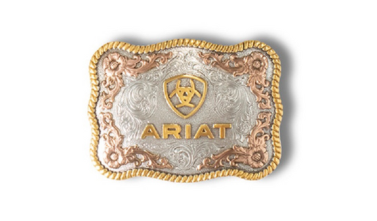 HEBILLA ARIAT rectangle scalloped rope edge - acc buckle - a37058