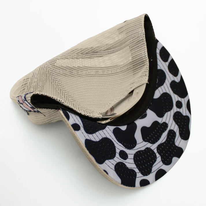 GORRA DE RANCHO cow print (Khaki)