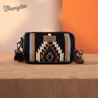 BOLSO WRANGLER WG174-1833BK Southwestern Knitted Mini Crossbody/Wallet