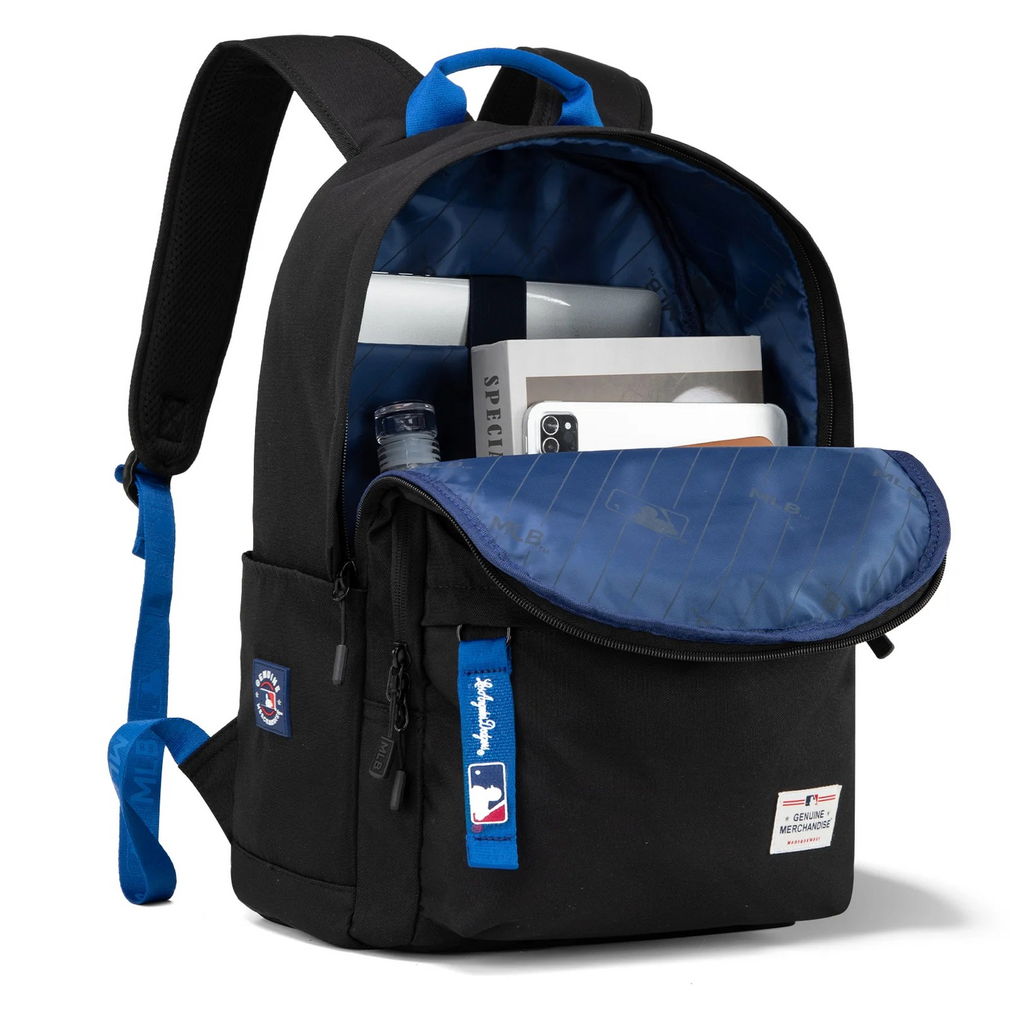 MOCHILA MLB-LA55-355 MLBBK Los Angeles Dodgers Laptop Backpack BLACK