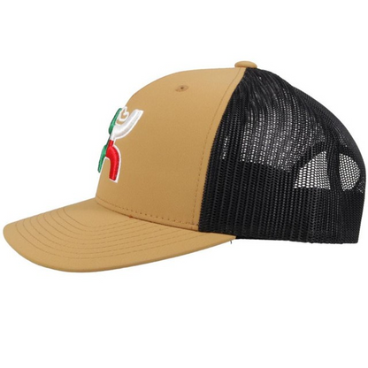 GORRA HOOEY BOQUILLAS TAN BLACK MEXICO