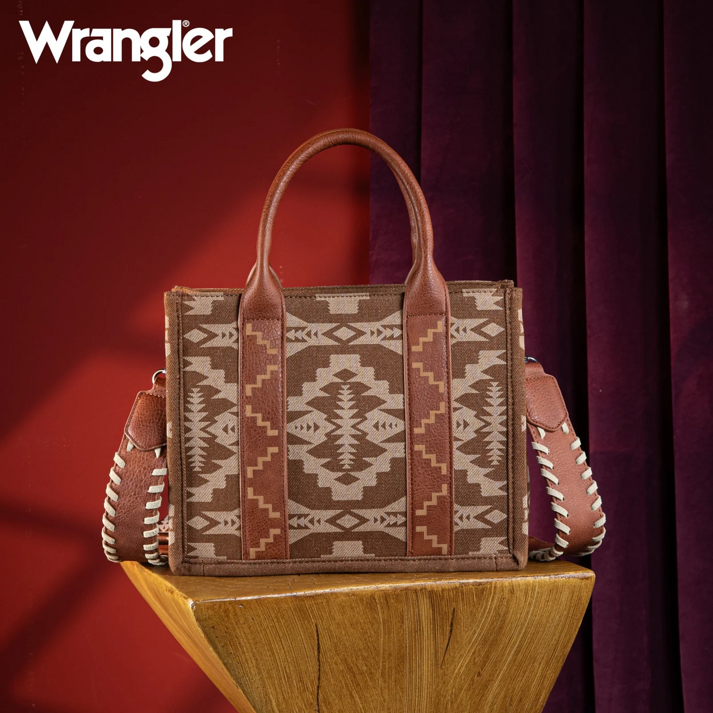 BOLSO WRANGLER WG2212-8120BR Wrangler Southwestern Print Small Canvas