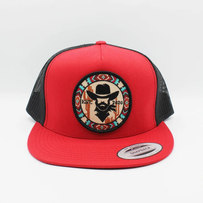 GORRA DE RANCHO Aztec Logo Rojo