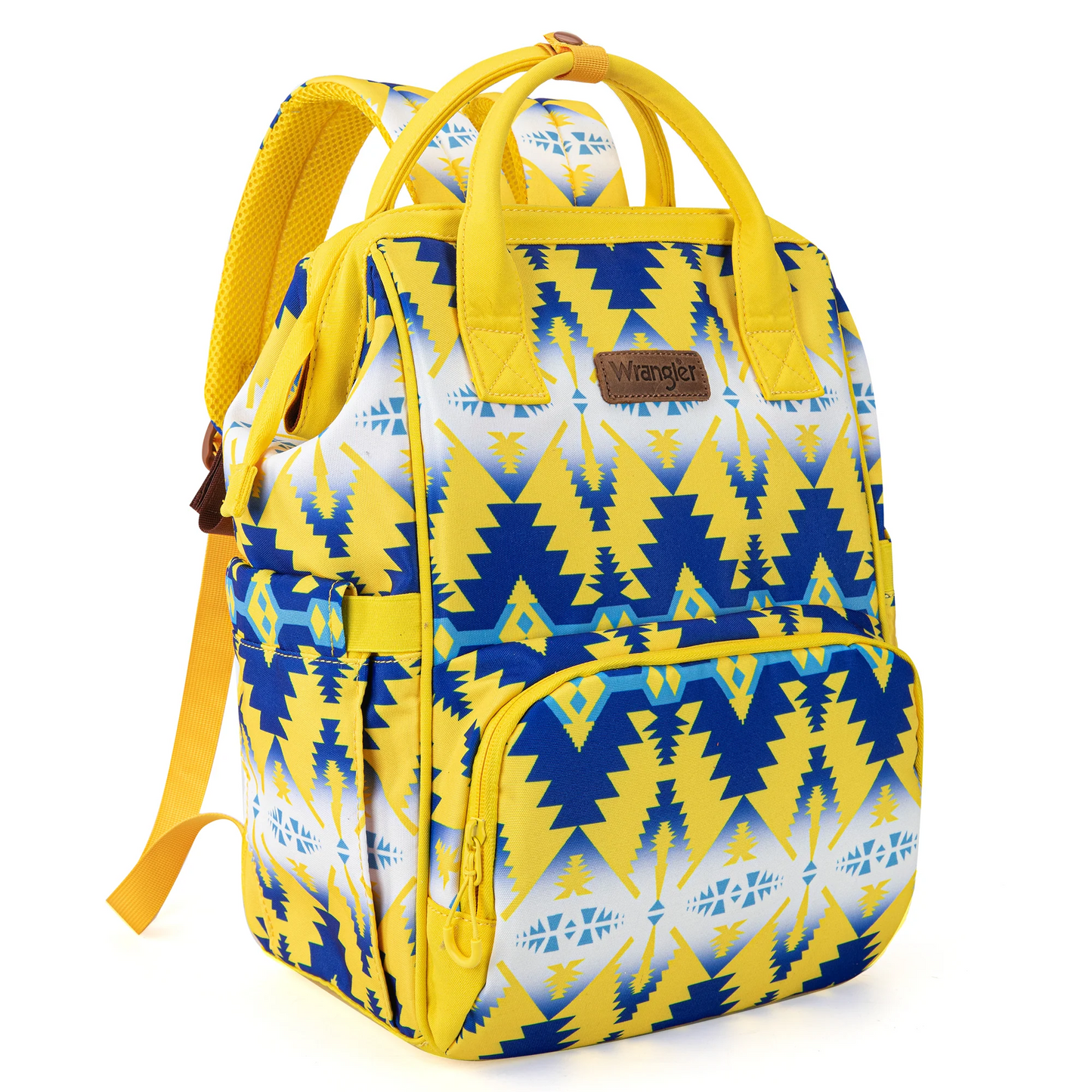 PAÑALERA WRANGLER aztec Printed Callie Backpack - Yellow