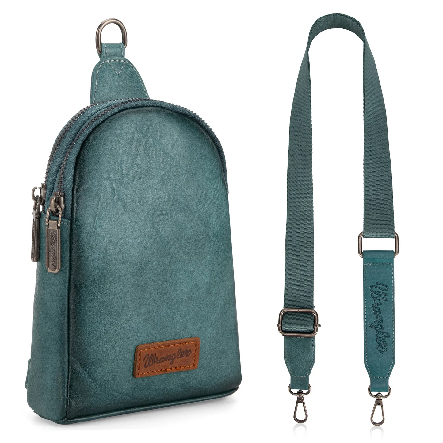 BOLSO WRANGLER WG87-210ATQ Wrangler Sling Bag/Crossbody/Chest Bag - Turquoise