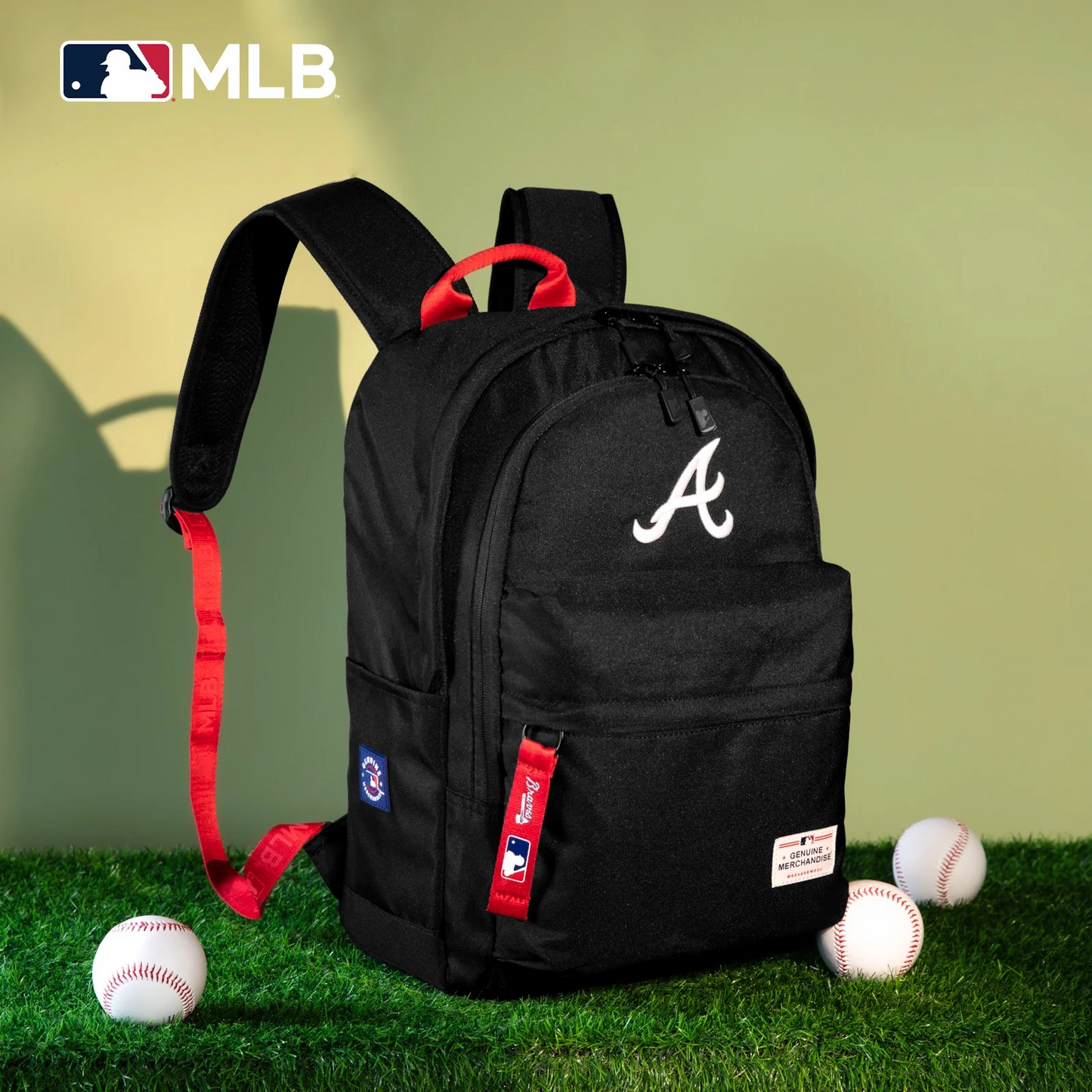 MOCHILA MLB-AB55-355 MLB Atlanta Braves Laptop Backpack