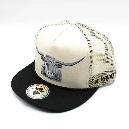 GORRA DE RANCHO Beige Longhorn