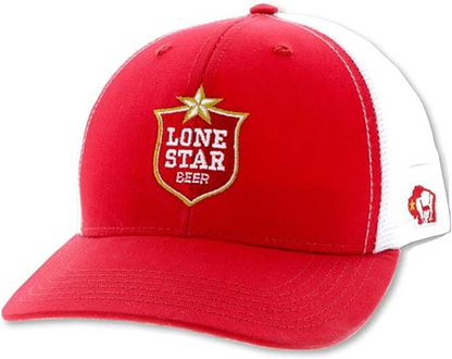 GORRA HOOEY Lonestar Red/Whith  Lonestar Shield Logo