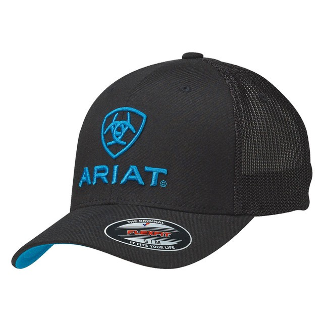 GORRA ARIAT BLACK FLEX FIT BLUE EMB LOGO 1502301