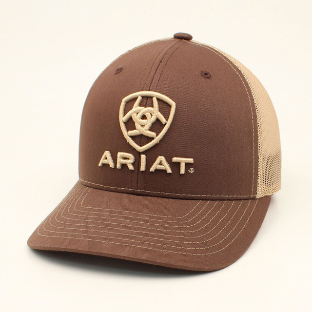 GORRA ARIAT ariat shield embroidered brown A300003102