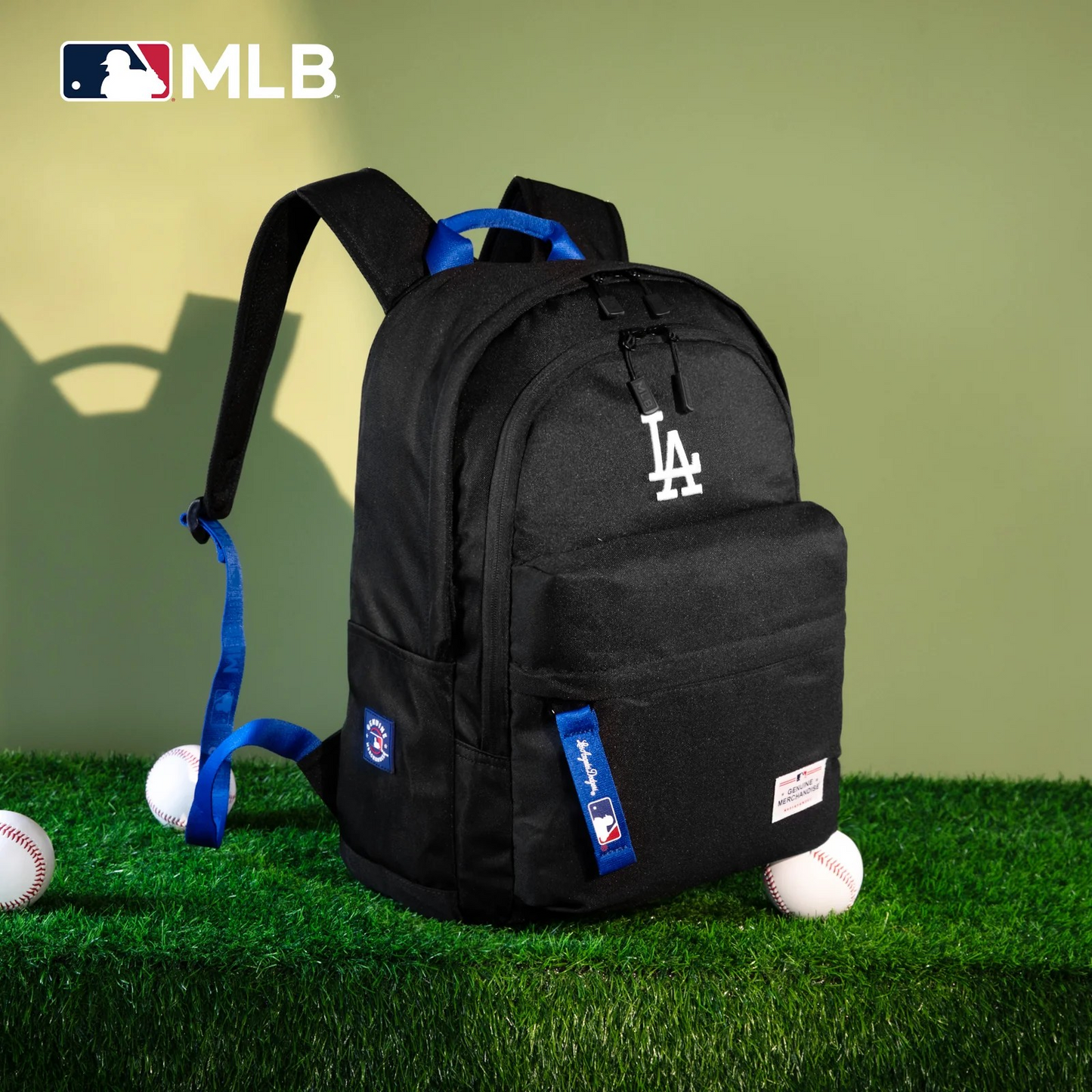 MOCHILA MLB-LA55-355 MLBBK Los Angeles Dodgers Laptop Backpack BLACK