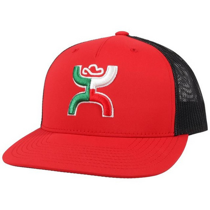 GORRA HOOEY BOQUILLAS RED BLACK MEXICO