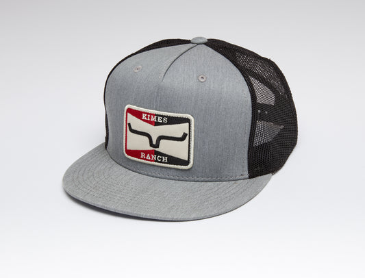 GORRA KIMES RANCH sparky trucker-hat-grey heather