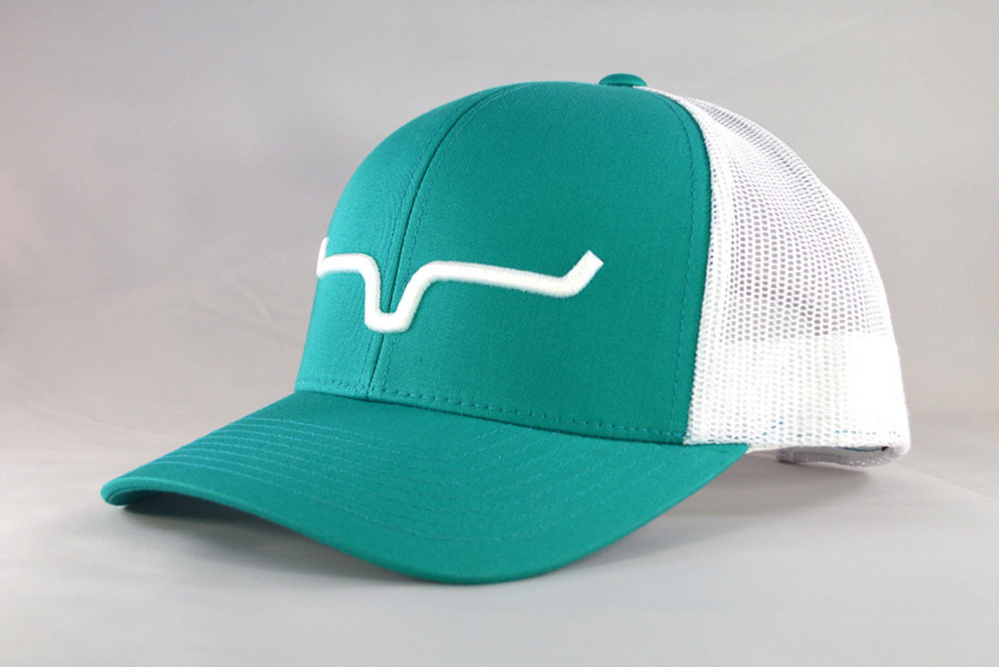 GORRA KIMES RANCH weekly trucker-hat-teal/white