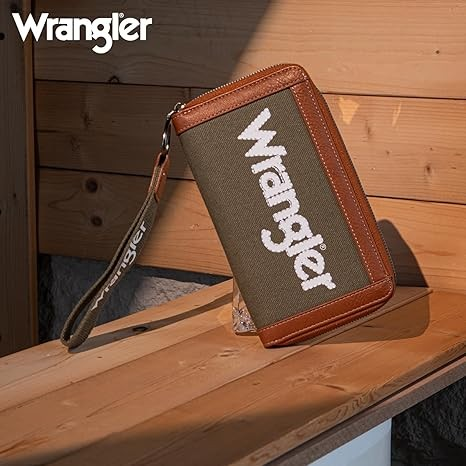 BOLSO WRANGLER WG142-W006ARMY Logo Wallet