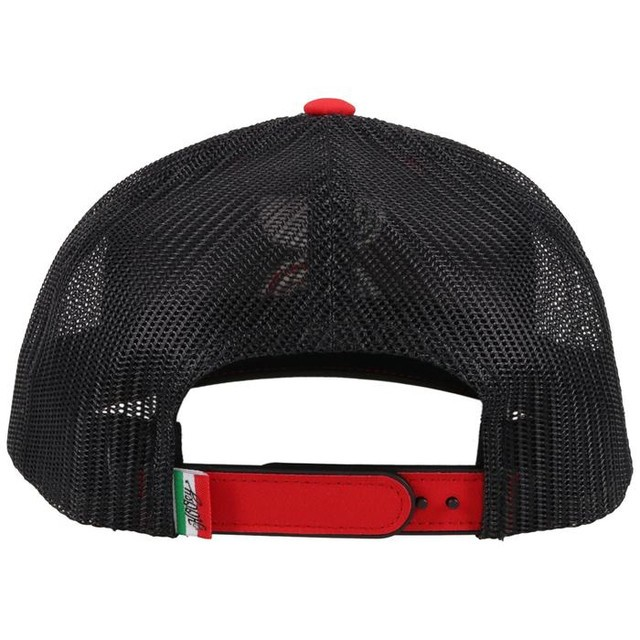 GORRA HOOEY BOQUILLAS RED BLACK MEXICO