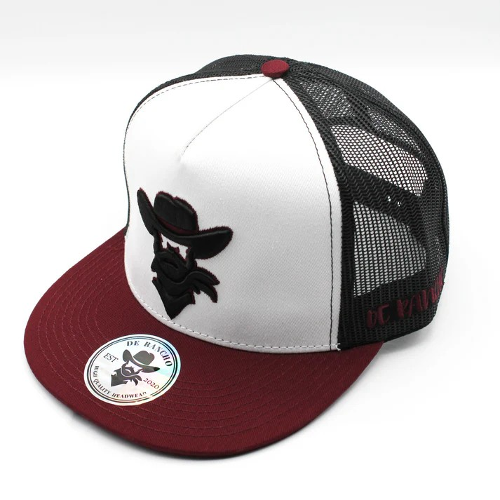 GORRA DE RANCHO White/Burgundy