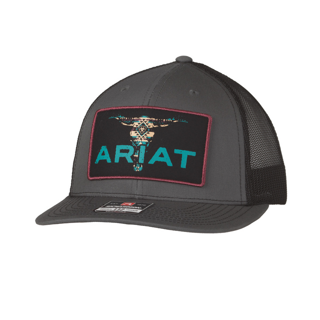 GORRA ARIAT BULL SKULL CHARCOAL A300085907